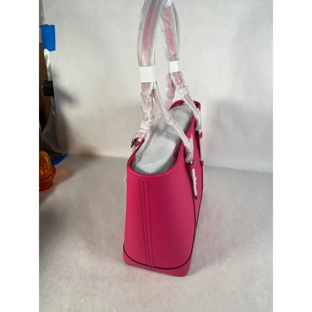 Michael Kors Jet Set Travel Small Saffiano Leather Top-Zip Tote Bag NWT MSRP$448 - Picture 3 of 4